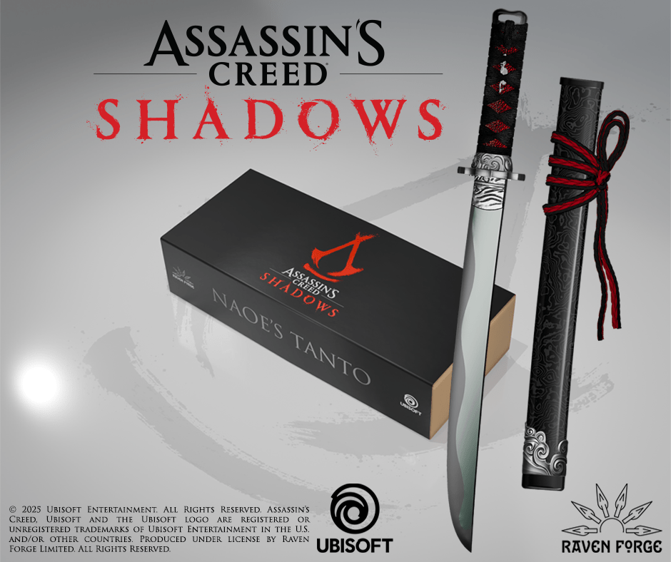 Raven Forge and Ubisoft Unveil Assassins Creed Shadows Replica Swords